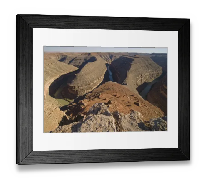 Framed Print : Canyons With Rivers Running Through Framed Print : Canyons With Rivers Running Through