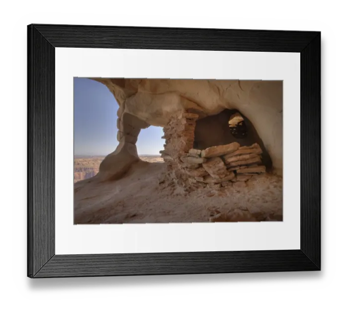 Framed Print : Old Indian Granary In A Cliff