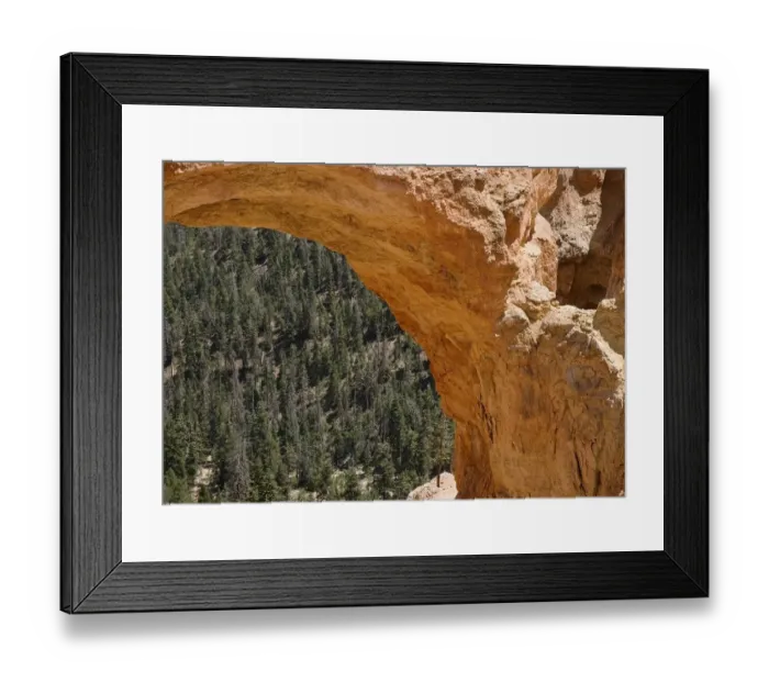 Framed Print : The Arch Of The Natural Bridge Of Bryce Canyon Framed Print : The Arch Of The Natural Bridge Of Bryce Canyon