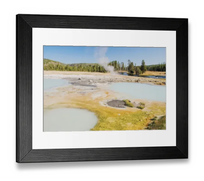 Framed Print : Landscape With Small Pools Of Water Framed Print : Landscape With Small Pools Of Water