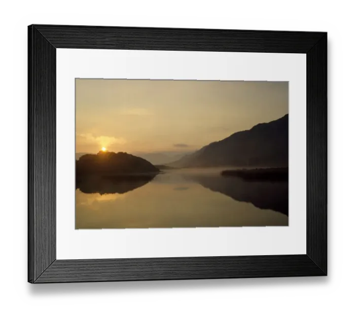 Framed Print : Kylemore Lough, County Galway, Connemara, Ireland