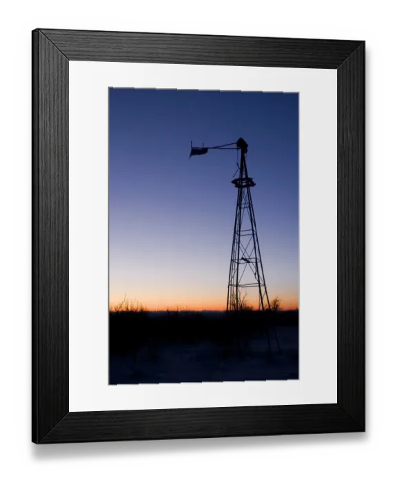 Framed Print : Old wind mill at sunset Framed Print : Old wind mill at sunset