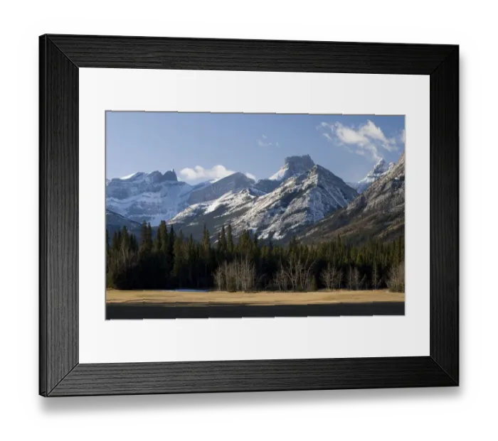 Framed Print : Snow covered mountain range, Fortress mountain, Kananaskis, Alberta, Canada Framed Print : Snow covered mountain range, Fortress mountain, Kananaskis, Alberta, Canada