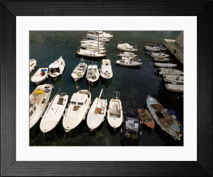 Framed Print : Boats, Dubrovnik, Croatia Framed Print : Boats, Dubrovnik, Croatia