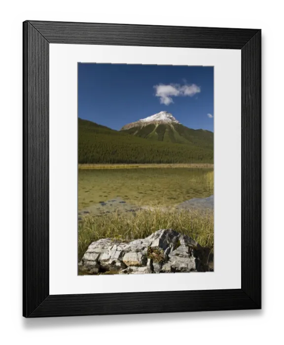 Framed Print : Lake and mountains, Jasper National Park, Alberta, Canada Framed Print : Lake and mountains, Jasper National Park, Alberta, Canada