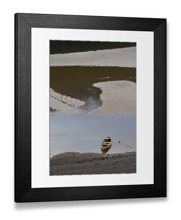 Framed Print : Rowboat on a lake Framed Print : Rowboat on a lake