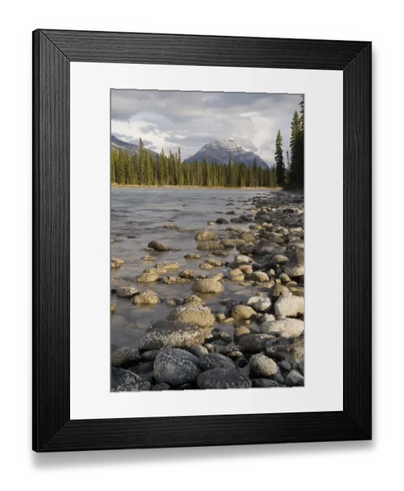 Framed Print : Mount Kerkeslin, Jasper, Alberta, Canada