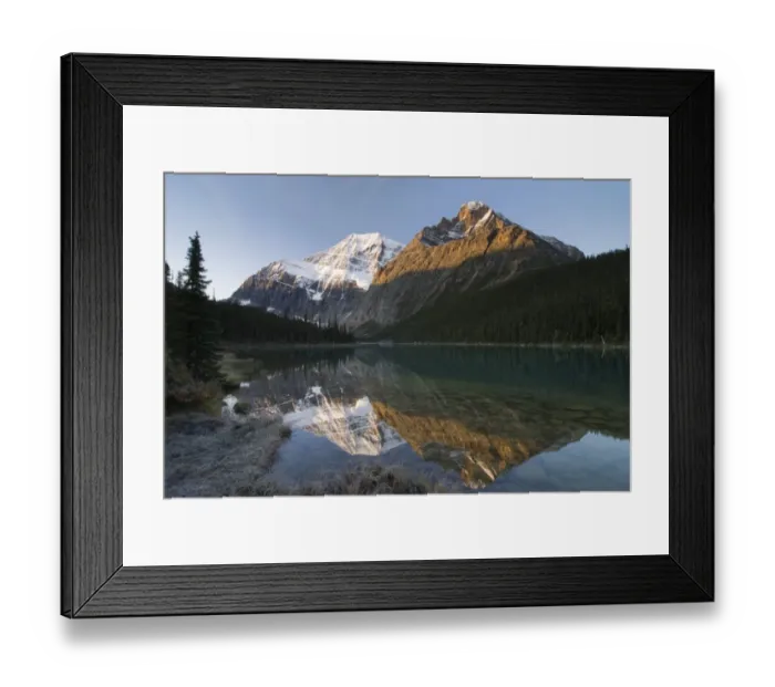 Framed Print : Mount Edith Cavell, Cavell Lake, Jasper National Park, Alberta, Canada