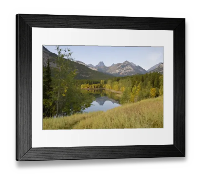 Framed Print : Canadian Rockies during Autumn Framed Print : Canadian Rockies during Autumn