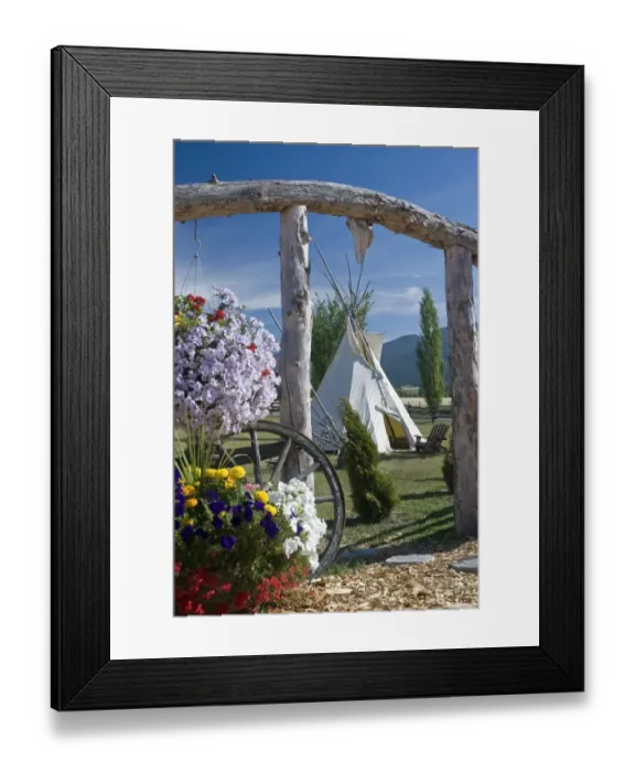Framed Print : Indian Tepee, Armstrong, British Columbia, Canada Framed Print : Indian Tepee, Armstrong, British Columbia, Canada