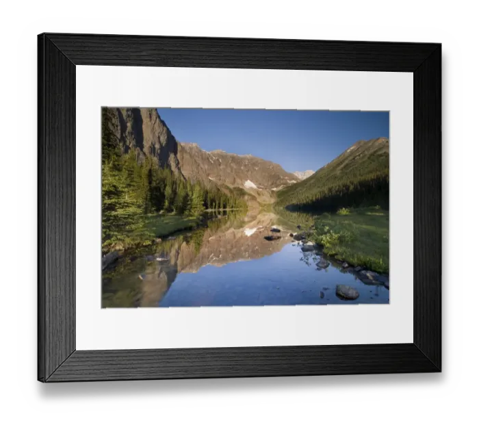 Framed Print : Taylor Lake, Banff National Park, Banff, Alberta Framed Print : Taylor Lake, Banff National Park, Banff, Alberta