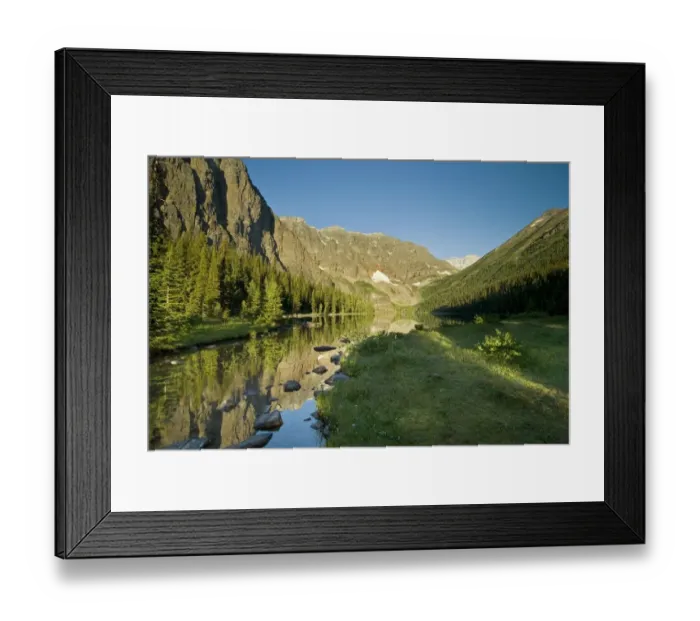 Framed Print : Taylor Lake, Banff National Park, Banff, Alberta