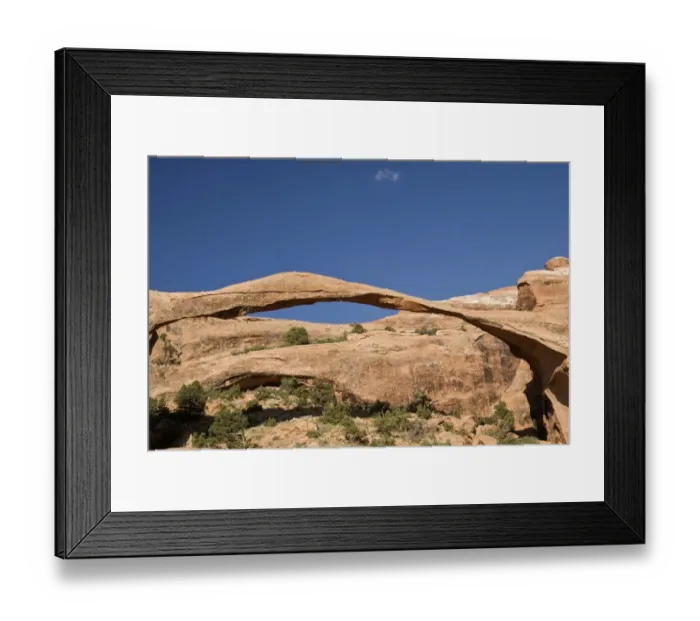 Framed Print : Landscape arch, Arches National Park, Moab, Utah, USA Framed Print : Landscape arch, Arches National Park, Moab, Utah, USA