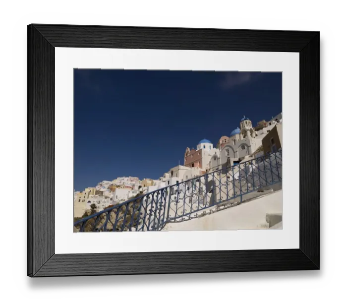 Framed Print : Greek architecture, Santorini, Greece Framed Print : Greek architecture, Santorini, Greece