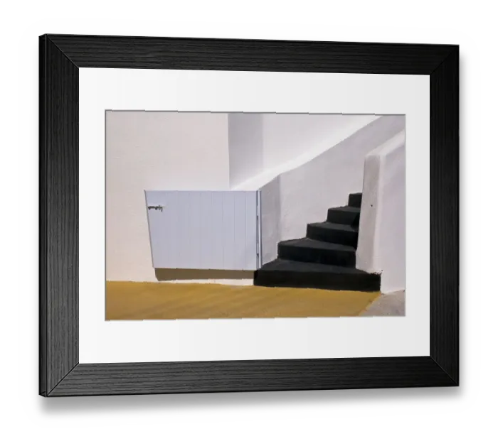 Framed Print : Staircase, Fira, Santorini, Greece Framed Print : Staircase, Fira, Santorini, Greece