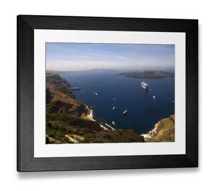 Framed Print : Aegean Sea, Santorini, Greece Framed Print : Aegean Sea, Santorini, Greece