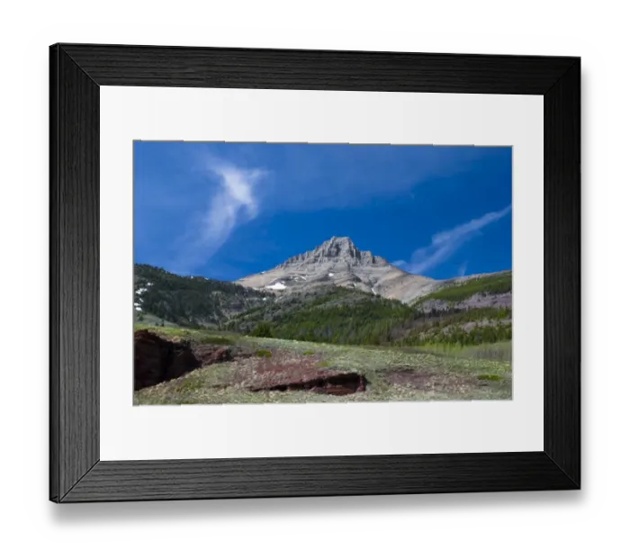 Framed Print : Bellevue Mountain, Waterton national Park, Alberta, Canada