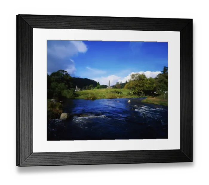 Framed Print : Monastic settlement, Glendalough, Co Wicklow, Ireland Framed Print : Monastic settlement, Glendalough, Co Wicklow, Ireland