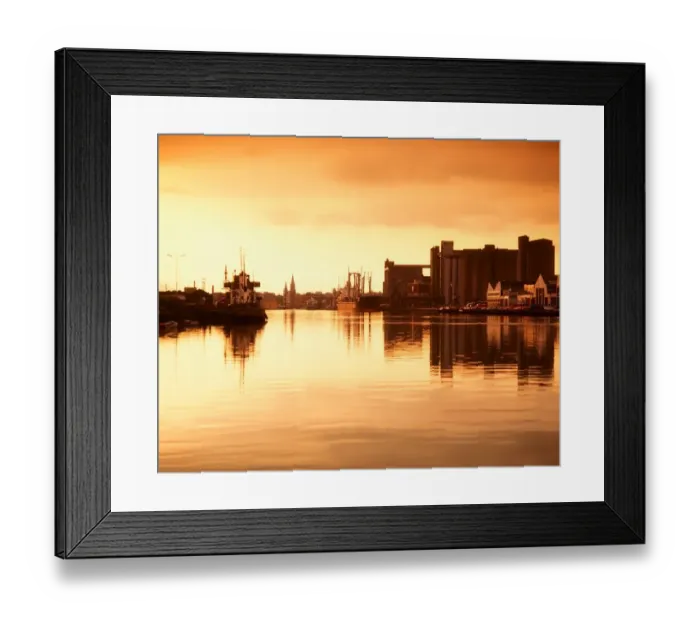 Framed Print : River Lee and docks, Cork City, Ireland Framed Print : River Lee and docks, Cork City, Ireland