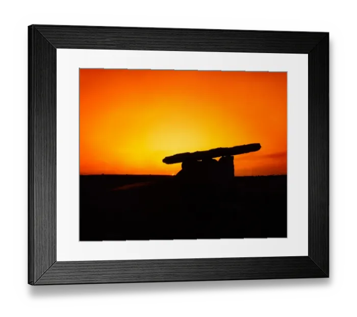 Framed Print : Poulnabrone Dolmen, The Burren, County Clare, Ireland