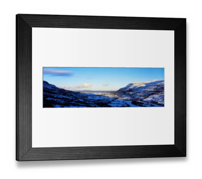 Framed Print : Winter scene, Glengariff, Co Antrim, Ireland Framed Print : Winter scene, Glengariff, Co Antrim, Ireland