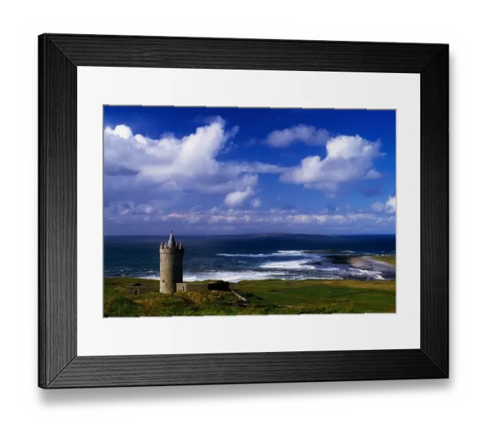 Framed Print : Doonagore Castle, Doolin Point, Doolin, County Clare, Ireland