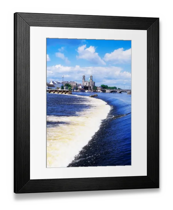 Framed Print : Co Westmeath, Athlone and the River Shannon, Ireland