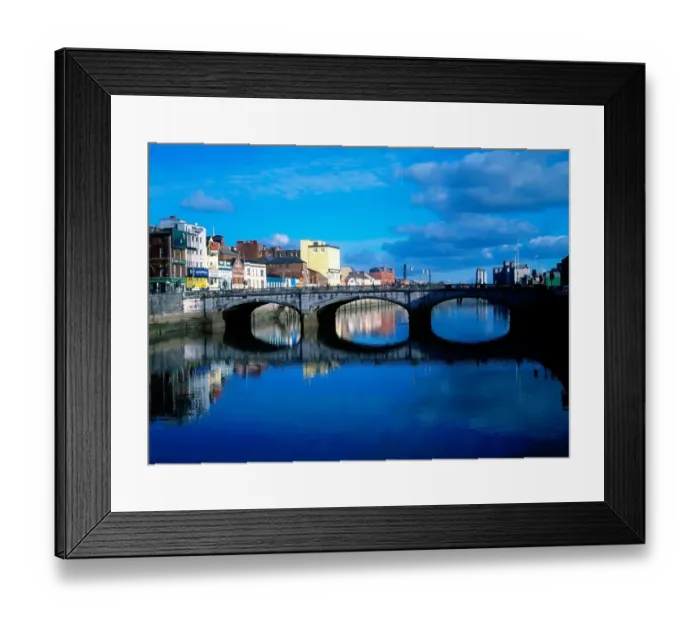 Framed Print : River Lee, Cork City, Co Cork, Ireland