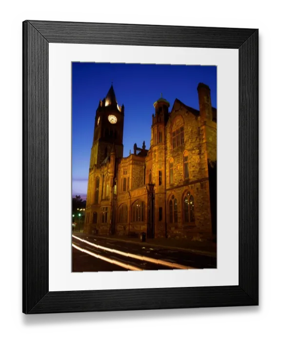 Framed Print : Guildhall, Derry City, Co Derry, Ireland Framed Print : Guildhall, Derry City, Co Derry, Ireland