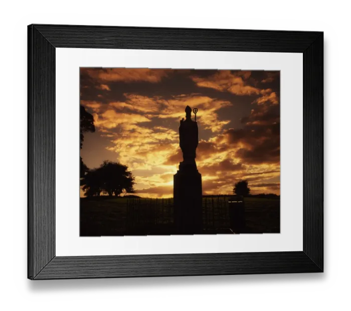 Framed Print : Sculpture of St. Patrick, Hill of Tara, Co Meath, Ireland Framed Print : Sculpture of St. Patrick, Hill of Tara, Co Meath, Ireland
