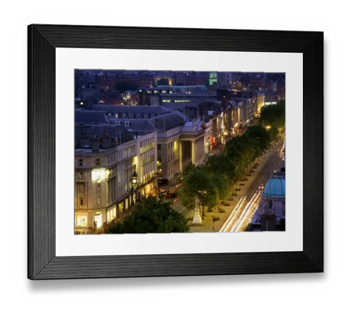 Framed Print : O connell Street, Dublin, County Dublin, Ireland