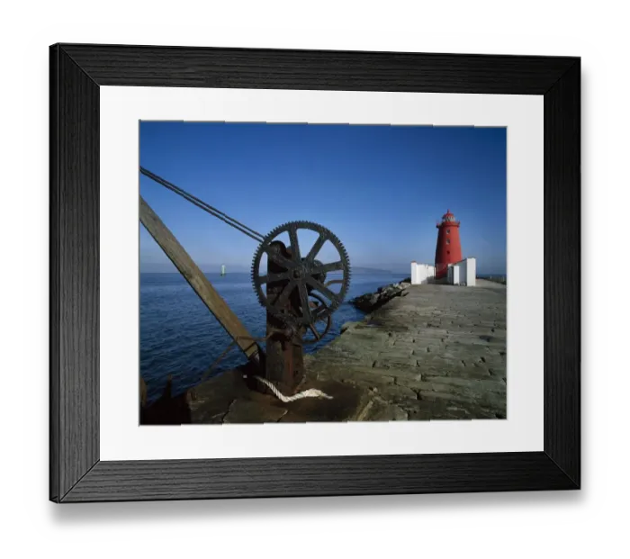 Framed Print : East Wall lighthouse, River Liffey, Dublin, Ireland