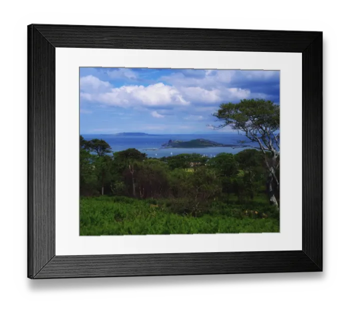 Framed Print : View of Irelands Eye, Co Dublin, Ireland Framed Print : View of Irelands Eye, Co Dublin, Ireland