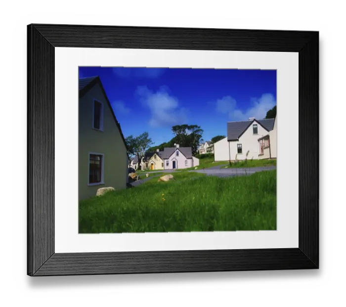 Framed Print : Holiday village in Clifden, County Galway, Ireland Framed Print : Holiday village in Clifden, County Galway, Ireland