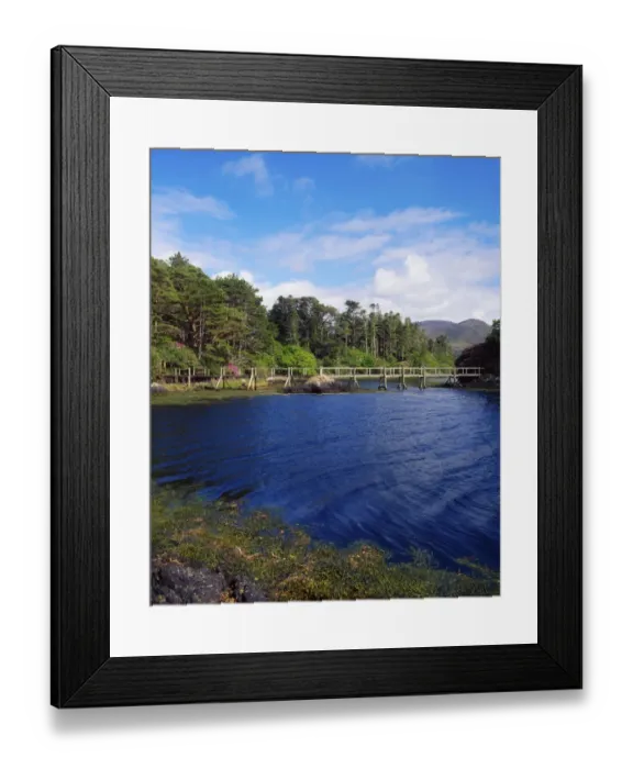Framed Print : Wooden Footbridge, Derreen, Co Kerry, Ireland Framed Print : Wooden Footbridge, Derreen, Co Kerry, Ireland