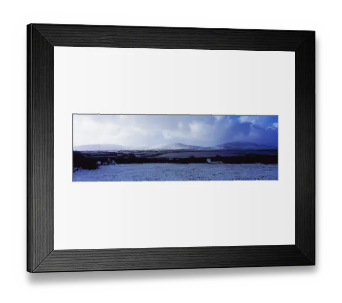 Framed Print : Co Clare, The Burren seen from Kinvara, Ireland Framed Print : Co Clare, The Burren seen from Kinvara, Ireland
