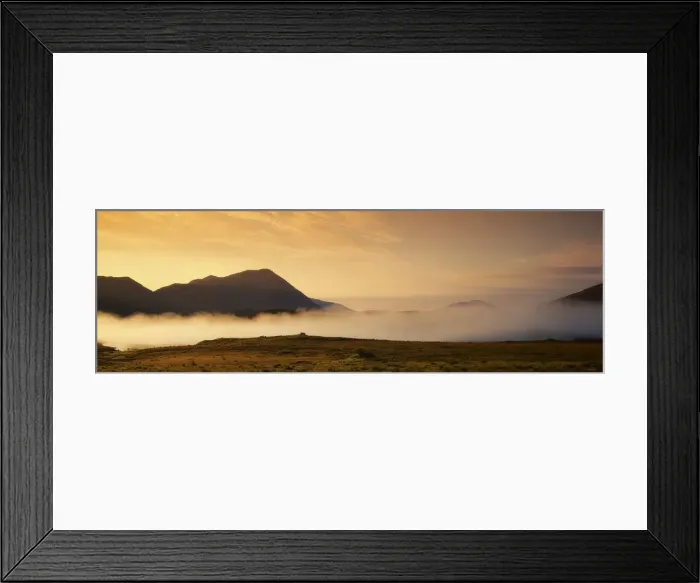 Framed Print : Morning mist, Connemara, Co Galway, Ireland Framed Print : Morning mist, Connemara, Co Galway, Ireland