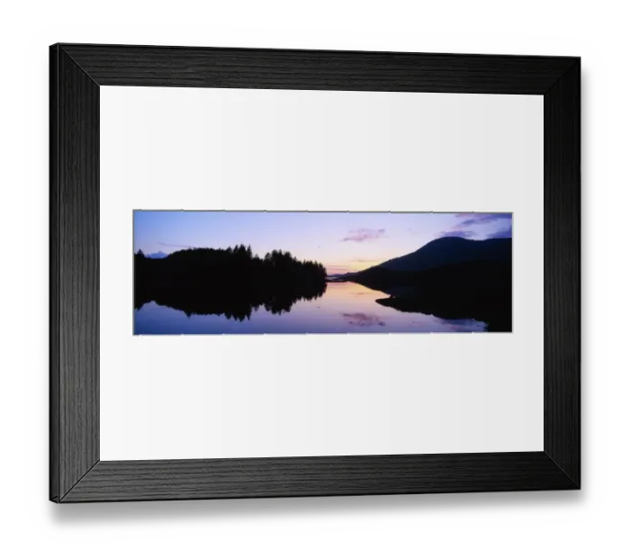 Framed Print : Sunset, Ballinahinch Lake, Connemara, Co Galway, Ireland