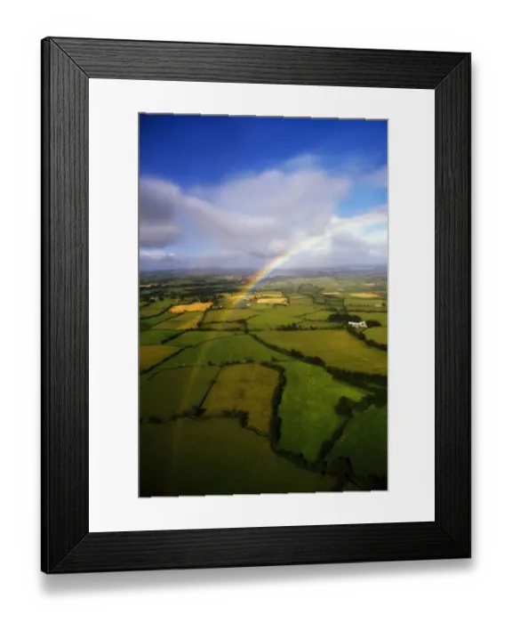 Framed Print : Aerial view of County Antrim, Northern Ireland Framed Print : Aerial view of County Antrim, Northern Ireland