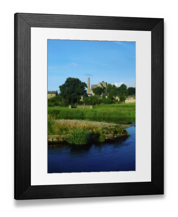 Framed Print : Kilkenny City, St. Canices Cathedral, and River Nore, Ireland Framed Print : Kilkenny City, St. Canices Cathedral, and River Nore, Ireland