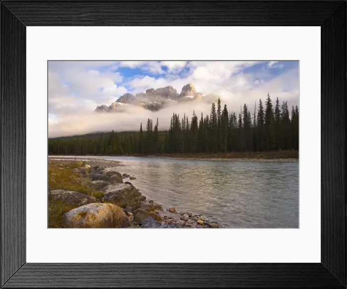Framed Print : Mountain landscape, Banff National Park, Alberta, Canada