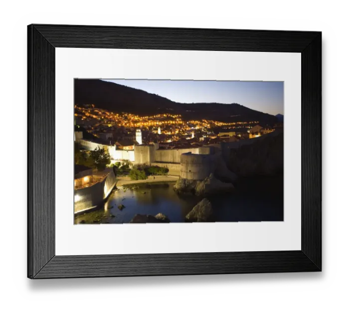 Framed Print : Walled city of Dubrovnik, Southeastern tip of Croatia, Dalmation Coast, Adriatic Sea, Croatia, Easte Framed Print : Walled city of Dubrovnik, Southeastern tip of Croatia, Dalmation Coast, Adriatic Sea, Croatia, Easte