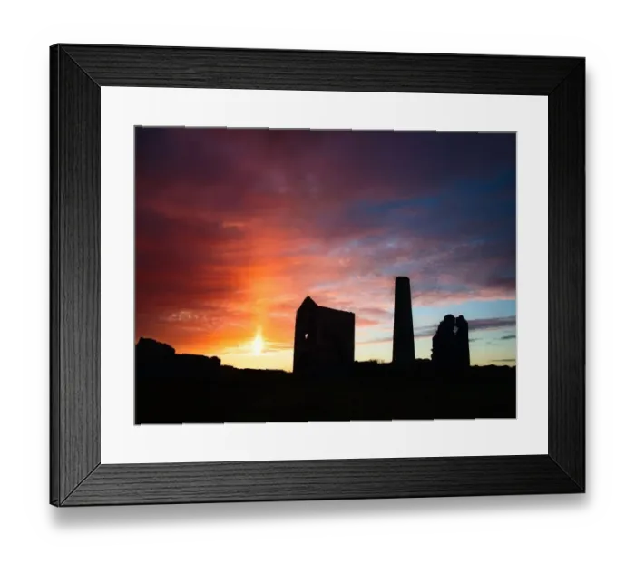 Framed Print : Copper Mining Ruins, The Copper Coast, Near Bunmahon, Co Waterford, Ireland Framed Print : Copper Mining Ruins, The Copper Coast, Near Bunmahon, Co Waterford, Ireland