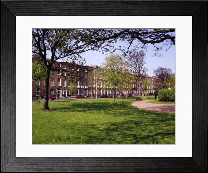 Framed Print : Dublin, Mountjoy Square And Terrace Of Georgian Houses