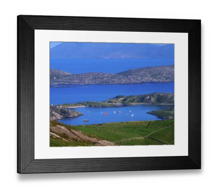 Framed Print : County Kerry, Ring Of Kerry, Derrynane Harbour, Ireland Framed Print : County Kerry, Ring Of Kerry, Derrynane Harbour, Ireland