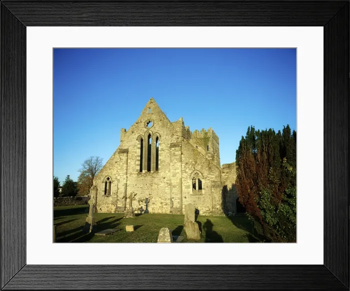 Framed Print : Ancient Abbey, Gowran, St. Marys Collegiate Church, 1260, Ireland Framed Print : Ancient Abbey, Gowran, St. Marys Collegiate Church, 1260, Ireland