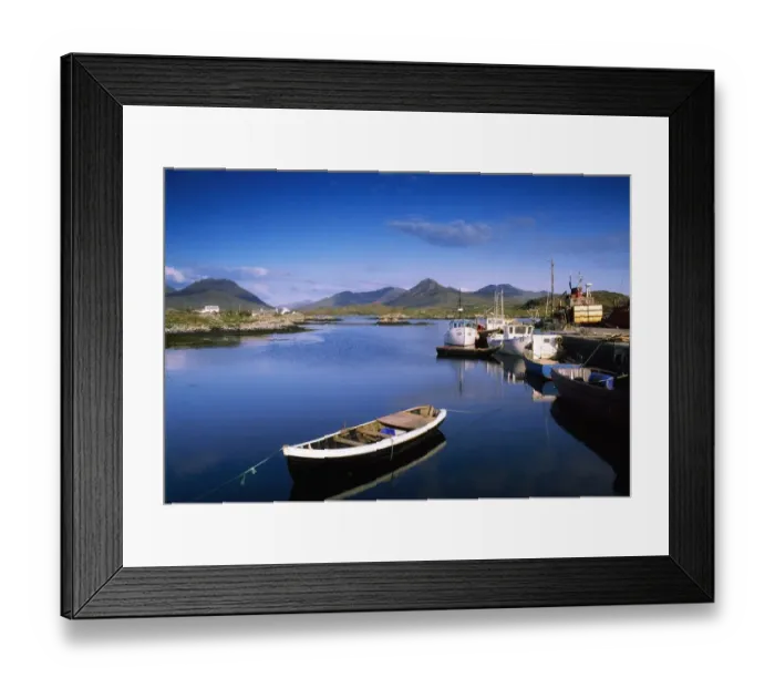 Framed Print : Co Galway, Ballinakill Harbour Near Letterfrack, Connemara, Ireland Framed Print : Co Galway, Ballinakill Harbour Near Letterfrack, Connemara, Ireland