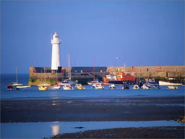 Co Down, Donaghadee, Lighthouse & Harbour, Ireland