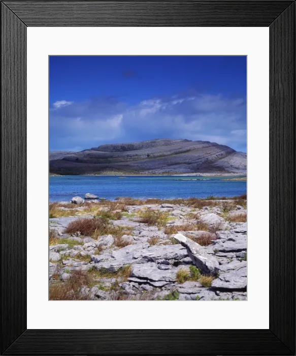 Framed Print : Co Clare, The Burren, Mullaghmore Mountain, (Turlogh in foreground), Ireland Framed Print : Co Clare, The Burren, Mullaghmore Mountain, (Turlogh in foreground), Ireland