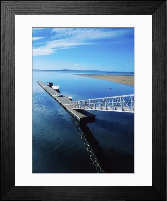 Framed Print : Co Donegal, Lough Swilly, Floating Jetty & Accessway, Ireland Framed Print : Co Donegal, Lough Swilly, Floating Jetty & Accessway, Ireland
